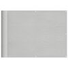 vidaXL Balkon-Sichtschutz Hellgrau 75x300 cm 100 % Polyester-Oxford