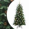 vidaXL K&uuml;nstlicher klappbarer Weihnachtsbaum 150 cm 150 LEDs