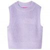 vidaXL Kinder-Pulloverweste Gestrickt Helllila 116
