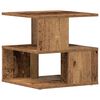 vidaXL Beistelltisch mit Regal Altholz 30 x 30 x 55 cm Holzwerkstoff