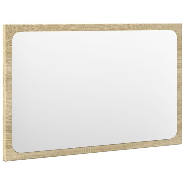 vidaXL 3-tlg. Badm&ouml;bel-Set Sonoma-Eiche Holzwerkstoff