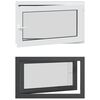 vidaXL Kellerfenster RISOR 100 x 60 cm PVC und Glas Anthrazit