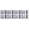 vidaXL Sonnenliegen-Auflage Grau Karomuster 200x50x3 cm Oxford-Gewebe