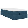 vidaXL Ottoman-Bett mit Matratze Dunkelblau 80x200 cm Samt