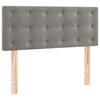 vidaXL Boxspringbett mit Matratze Hellgrau 90x200 cm Samt