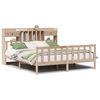 vidaXL Massivholzbett mit Regal ohne Matratze 180x200 cm Kiefernholz
