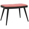 vidaXL Relaxsessel mit Hocker Rosa Samt und PVC