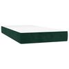 vidaXL Boxspringbett mit Matratze Dunkelgr&uuml;n 80x200 cm Samt