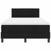 vidaXL Boxspringbett mit Matratze Schwarz 120 x 190 cm Stoff