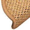 vidaXL Stufenmatten Selbstklebend Sisal-Optik 30 Stk. 56x17x3 cm Sisal