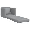 vidaXL Bodensofa mit Schlaffunktion Hellgrau 112x174x55 cm Stoff