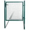 vidaXL Einzelt&uuml;r-Gartentor 100x100 cm pulverbeschichteter Stahl