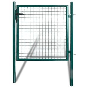 vidaXL Einzelt&uuml;r-Gartentor 100x100 cm pulverbeschichteter Stahl