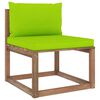 vidaXL 7-tlg. Garten-Lounge-Set aus Paletten mit Kissen Kiefernholz