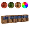 vidaXL LED-Sideboard Altholz 283 x 37 x 67 cm Holzwerkstoff