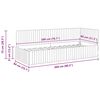 vidaXL Eckbettgestell mit Kopfteil Dunkelgr&uuml;n 80 cm x 200 cm Samt