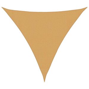vidaXL Sonnensegel 160 g/m&sup2; Dreieckig Sandfarben 3,6x3,6x3,6 m HDPE
