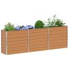 vidaXL Garten-Hochbeet 240x40x77 cm Verzinkter Stahl Silbern