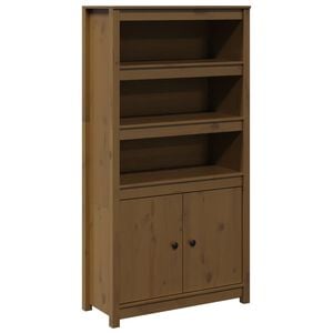 vidaXL Highboard Honigbraun 80x35x154 cm Massivholz Kiefer