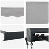vidaXL Markise Hellgrau 300 x 250 x 165 cm Polyester und Aluminium