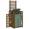 vidaXL Mülltonnenbox Honigbraun 84x90x128,5 cm Massivholz Kiefer