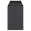 vidaXL Wagenmüllbehälter für 6 Behälter Anthrazit