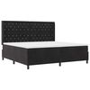 vidaXL Boxspringbett mit Matratze Schwarz 200 x 200 cm Samt