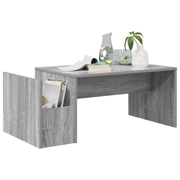 vidaXL Couchtisch Graues Sonoma 90 x 45 x 35 cm Holzwerkstoff