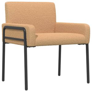 vidaXL Akzentstuhl Beige Boucl&eacute;