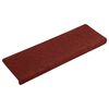 vidaXL Stufenmatten Selbstklebend 15 Stk. 65x21x4 cm Bordeauxrot Rechteckiger Rand