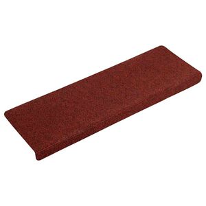 vidaXL Stufenmatten Selbstklebend 15 Stk. 65x21x4 cm Bordeauxrot Rechteckiger Rand