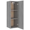 vidaXL 8-tlg. TV-Schrank-Set Grau Sonoma Holzwerkstoff