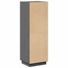 vidaXL Highboard Grau 37x34x110 cm Massivholz Kiefer