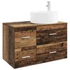 vidaXL Badezimmerm&ouml;bel-Set 2 stk. Altholz Holzwerkstoff