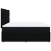 vidaXL Boxspringbett mit Matratze Schwarz 180x200 cm Stoff