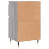 vidaXL Sideboards 2 Stk. Grau Sonoma 40x35x70 cm Holzwerkstoff