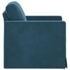 vidaXL Sofa Blau Gesamtabmessungen: 78 x 78 x 80 cm (B x T x H) Samt