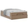vidaXL Ottoman-Bett mit Matratze Cappuccino-Braun 120x200cm Kunstleder
