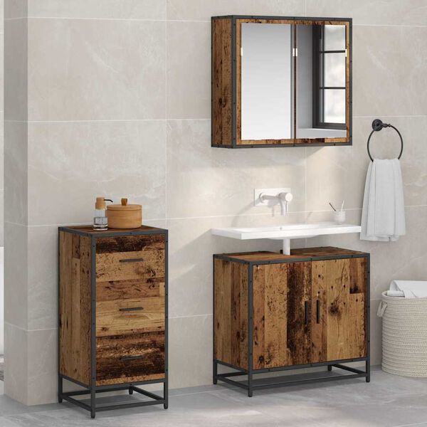 vidaXL Sideboard Altholz 35,5 x 35 x 76 cm