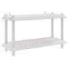vidaXL Regaleinheit 2 Ebenen 100 x 40 x 55,5 cm PP Wei&szlig;