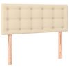 vidaXL Kopfteil Creme 80x5x78/88 cm Stoff