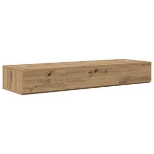 vidaXL Studiotisch Artisan-Eiche 130 x 40 x 19,5 cm Holzwerkstoff