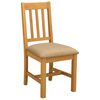 vidaXL Esszimmerstuhl 2 pcs Massivholz Eiche Beige 45 x 53 x 92 cm