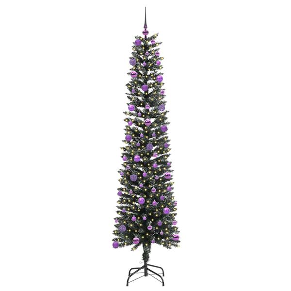 vidaXL K&uuml;nstlicher Weihnachtsbaum mit 300 LEDs mit St&auml;nder Gr&uuml;n 210 cm