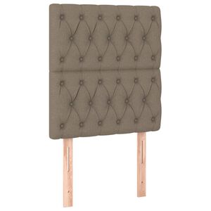 vidaXL Kopfteil Taupe 80x7x118/128 cm Stoff