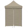 vidaXL Party-Zelt Taupe 200 x 200 x 306 cm Oxford-Stoff