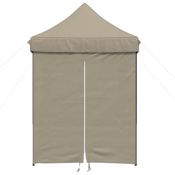 vidaXL Party-Zelt Taupe 200 x 200 x 306 cm Oxford-Stoff
