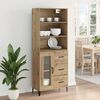 vidaXL Highboard Artisan-Eiche 69,5 x 34 x 180 cm Holzwerkstoff