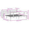 vidaXL Massivholzbett ohne Matratze Wei&szlig; 180x200 cm Kiefernholz