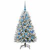 vidaXL K&uuml;nstlicher Weihnachtsbaum Gr&uuml;n und Wei&szlig; 120 cm PVC und Metall
